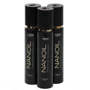 Öl für Haar Nanoil in drei Ausführungen